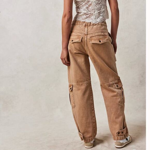 Free People We The Free Marx Slouchy Cargo Jeans - Picture 3 of 10